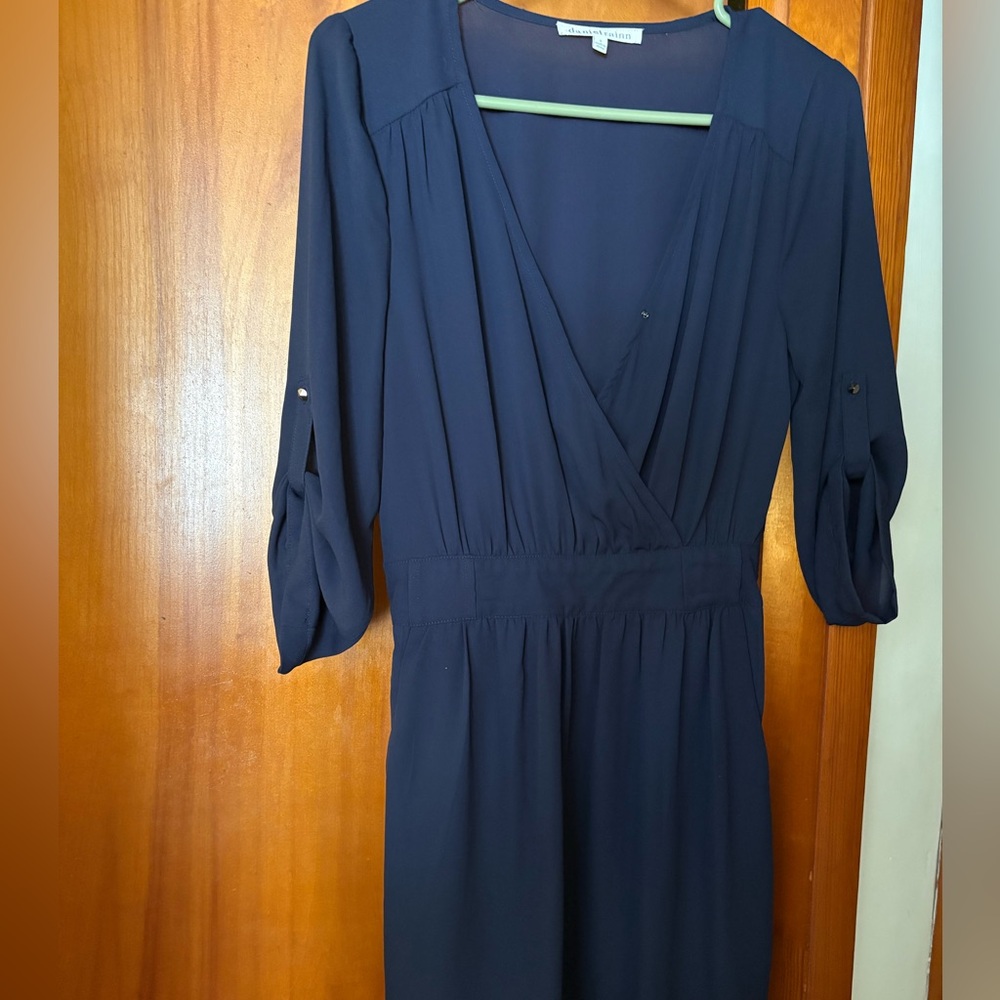 Daniel Rainn Navy Long Sleeve Dress